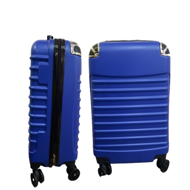 MALETA CON 4 RUEDAS AZUL CUERPO ABS