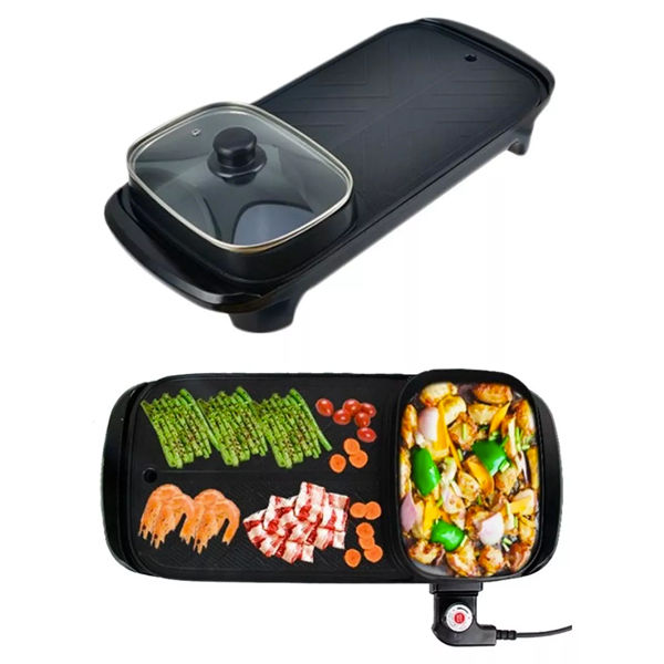 PARRILLA ELECTRICA CON TAPA Y SEPARACION