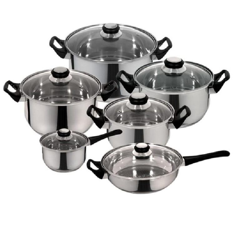 BATERIA DE COCINA 12 PIEZAS ALUMINIO