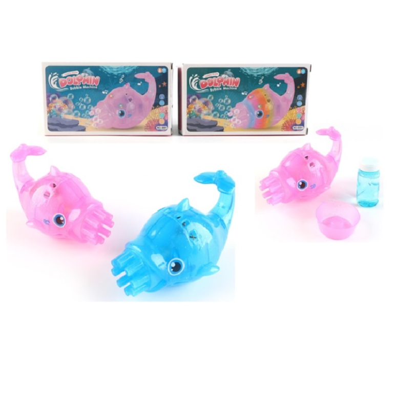 LANZA BURBUJAS EN FORMA DE PEZ LUZ Y SONIDO