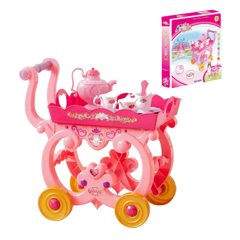 CARRITO PARA TOMAR TE ESTILO PRINCESA