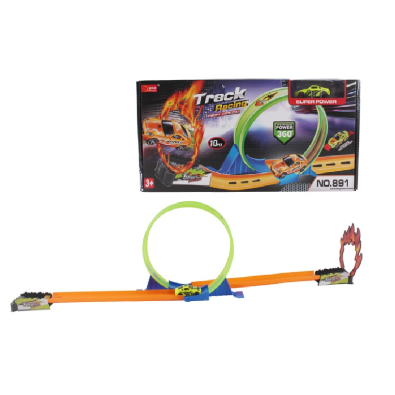 PISTA LANZA AUTOS EN CAJA