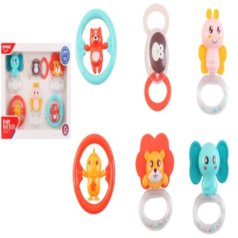 SONAJERO FORMA DE ANIMALES 6 PZS