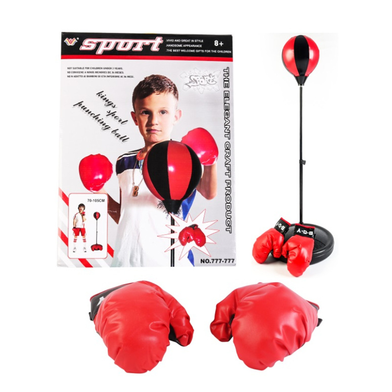 SET DE BOXEO CON PEDESTAL HASTA 105 CM