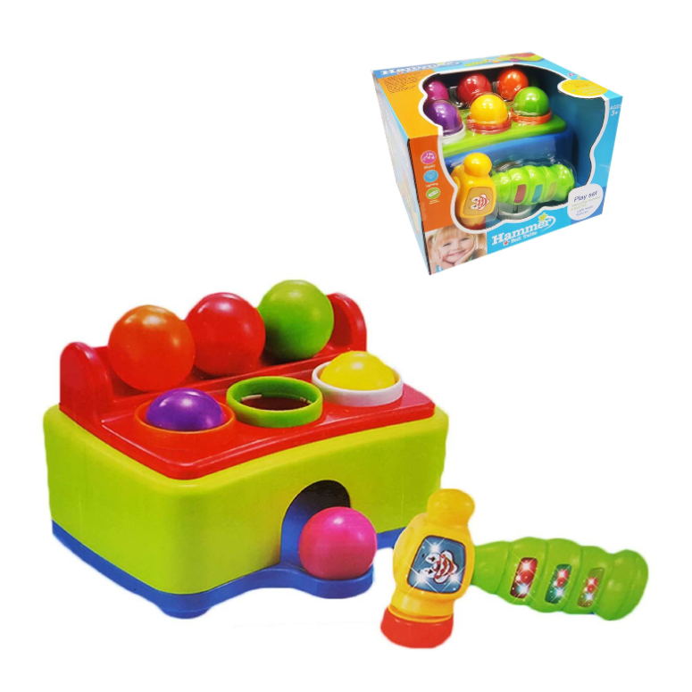 JUEGO DE MARTILLO SONIDO Y PELOTA