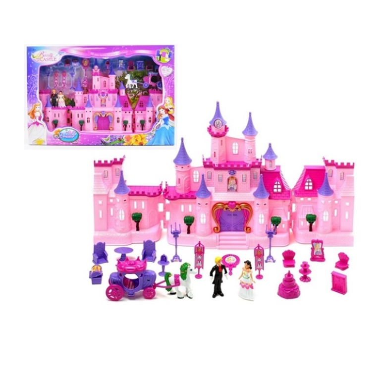 CASTILLO ROSADO DE PRINCESA LUZ Y SONIDO
