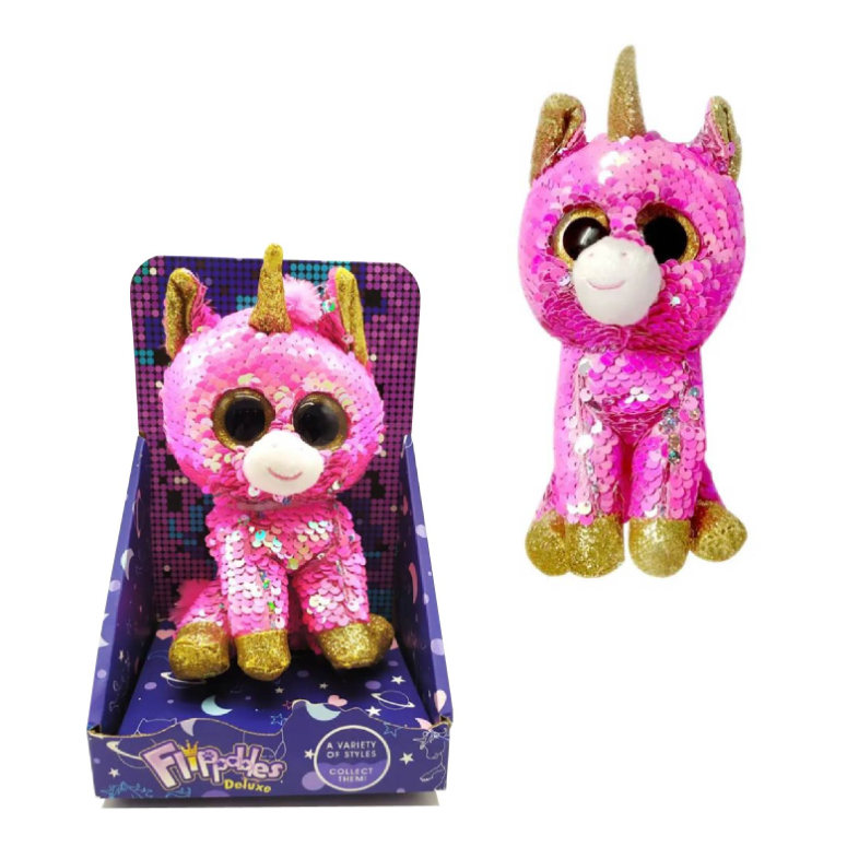 PELUCHE DE UNICORNIO CON BRILLOS