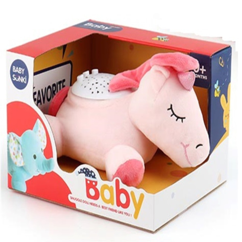 PROYECTOR DE UNICORNIO 25CM LUZ Y SONIDO