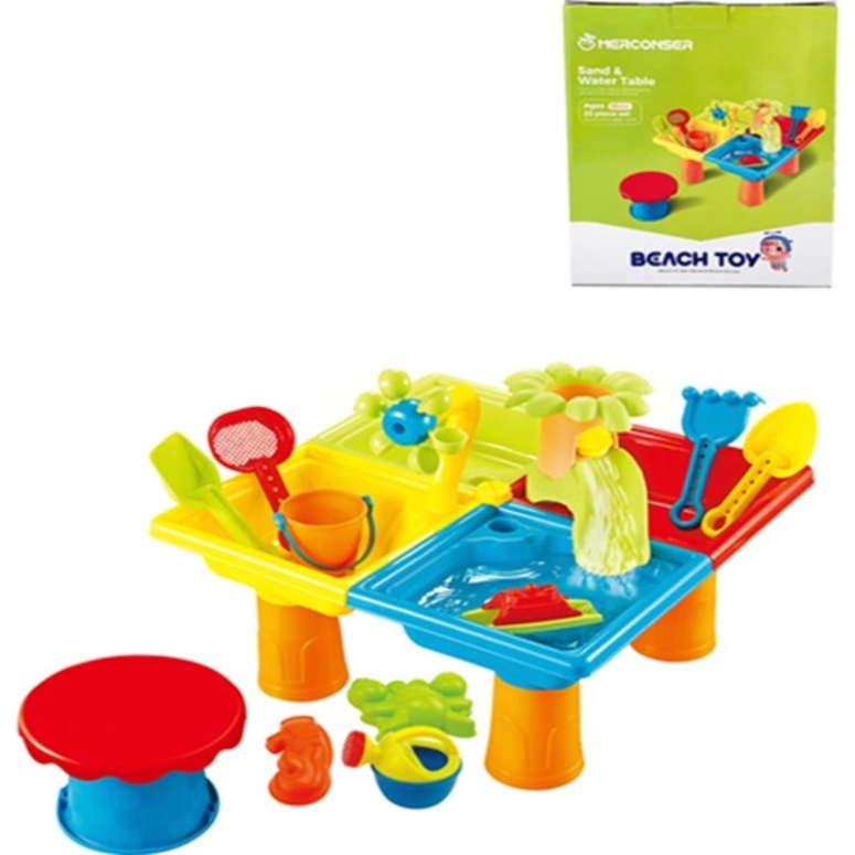 MESA DE PLAYA ARENERA DE 25 PCS