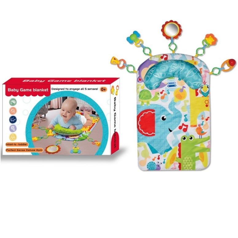 ALFOMBRA DE JUEGO PARA BEBE CON ALMOHADA