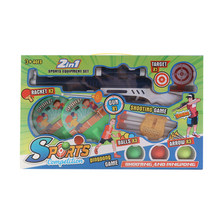 JUEGO LANZADOR PELOTAS CON TIRO AL BLANCO EN CAJA 