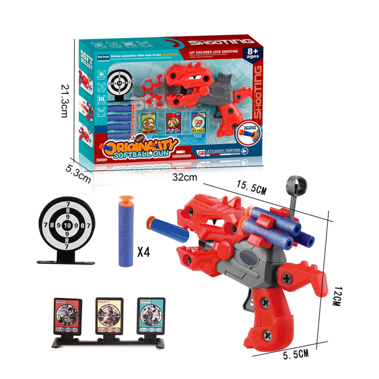 LANZADOR DINOSAURIO GOMA EVA CON ACCESORIOS EN CAJA