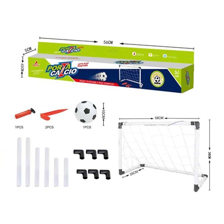 SET DE ARCO DE FUTBOL CON BALON Y ACCESORIOS