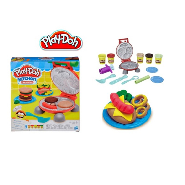 PLAYDOH HAMBURGUESAS A LA PARRILLA