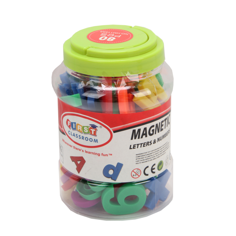 LETRAS Y NUMEROS MAGNETICOS 80 PCS