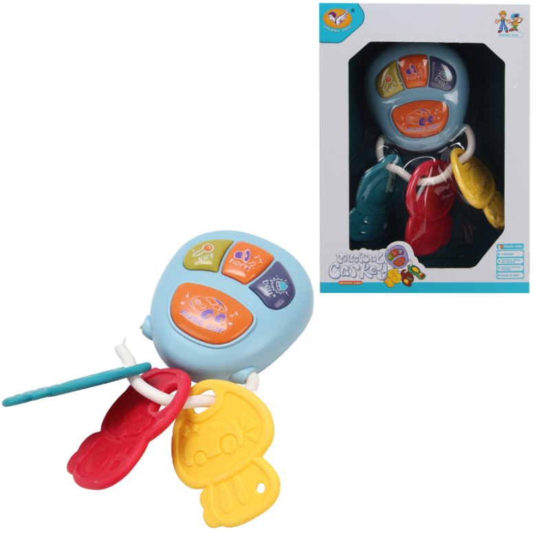 LLAVERO DE BEBE CON LUZ Y MELODIAS