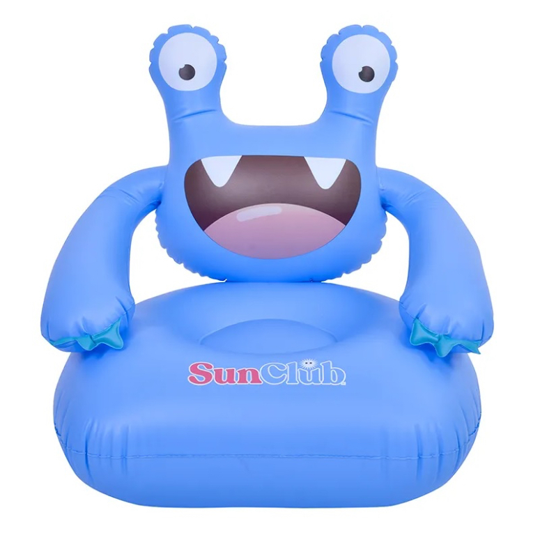SILLON INFLABLE MONSTER AZUL