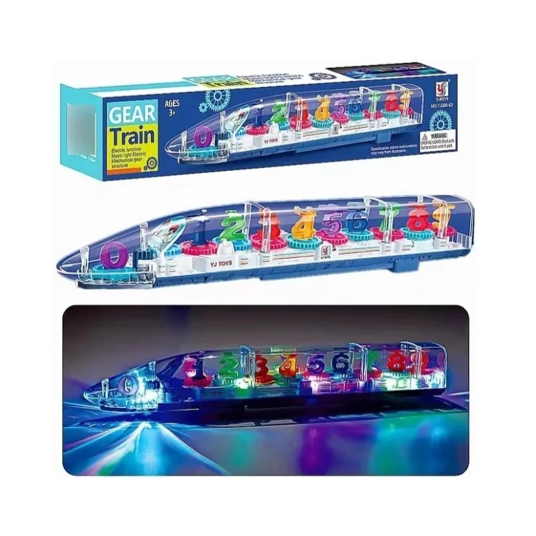 TREN DE PASAJEROS CON LUZ 3D Y SONIDO