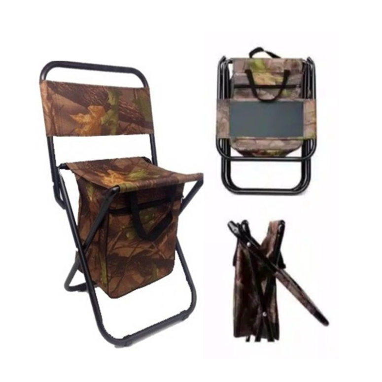 SILLA PLEGABLE CON MOCHILA CAMUFLAJE