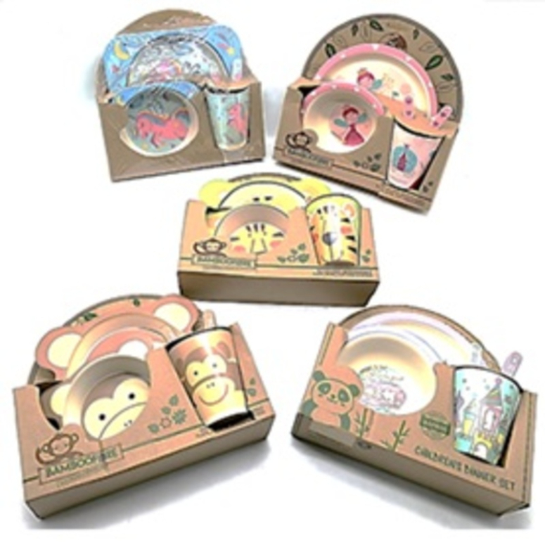 SET DE COLACION DE BAMBOO MATERIAL RECICLADO