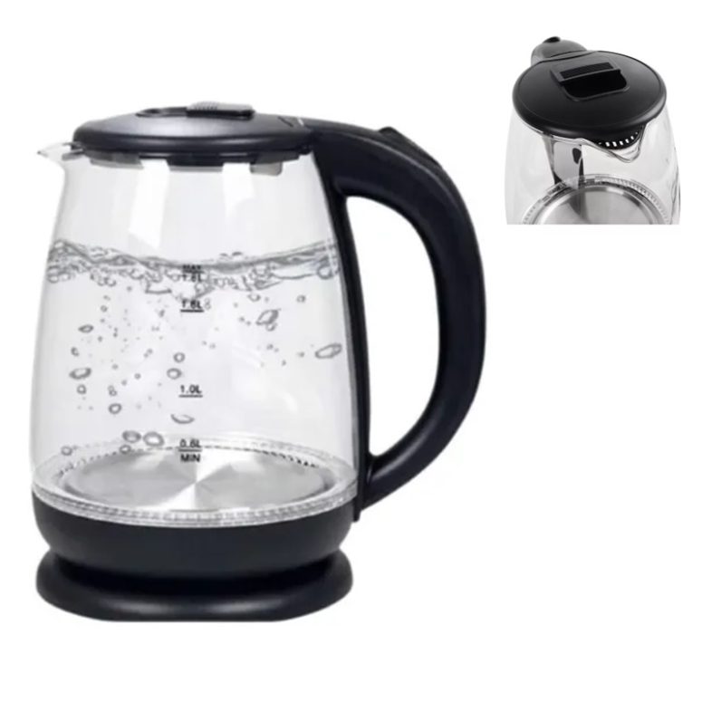 HERVIDOR ELECTRICO TRANSPARENTE 2 LTS