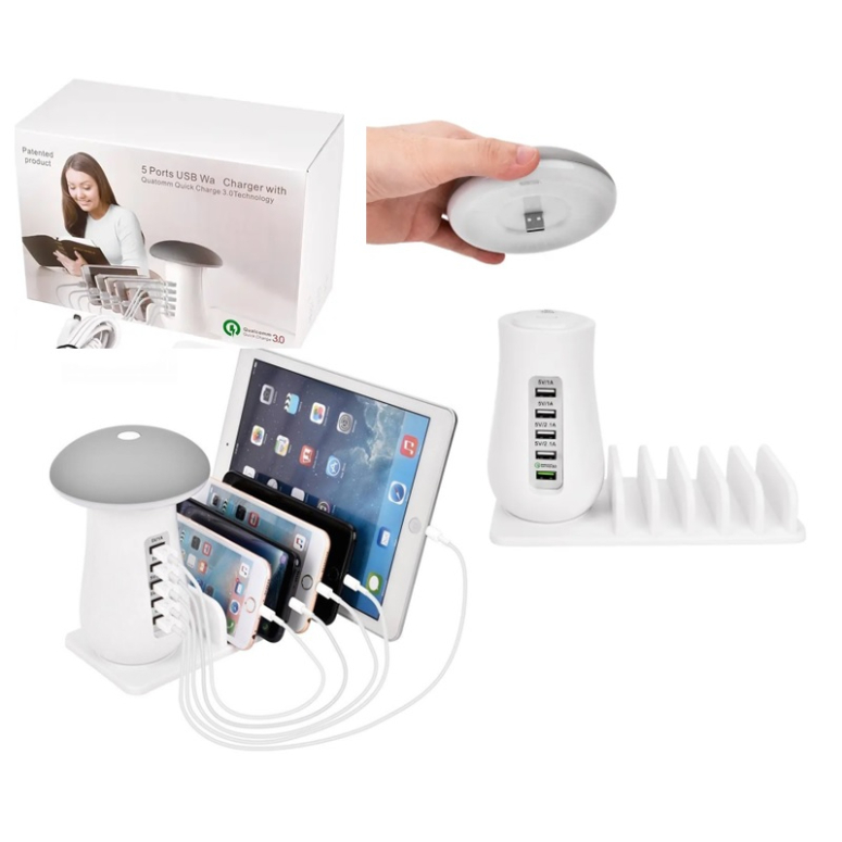 ESTACION DE CARGA USB MULTI DISPOSITIVOS