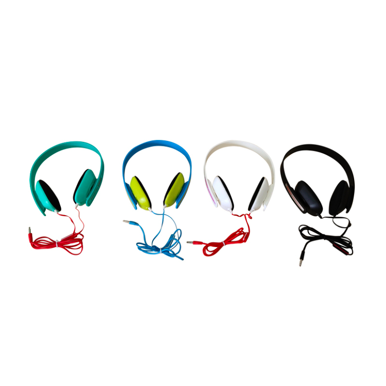 AUDIFONO CON CABLE Y MICRO SPEAKER COLORES