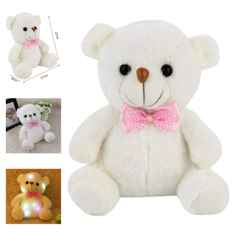 OSITO DE PELUCHE SUAVE CON LUCES