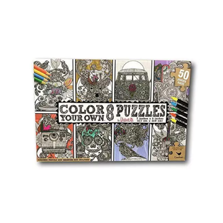 8 PUZZLE PARA COLOREAR