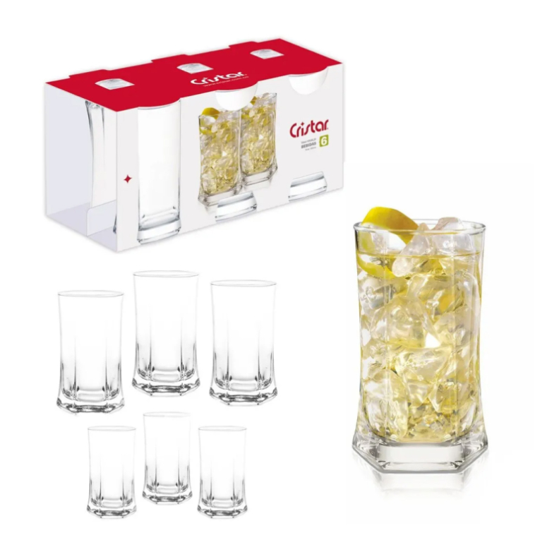 CRISTAR SET 6 VASOS VIVALDI 332CC
