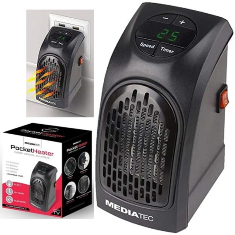 ESTUFA ELECTRICA PORTATIL CON SWITCH Y PANTALLA