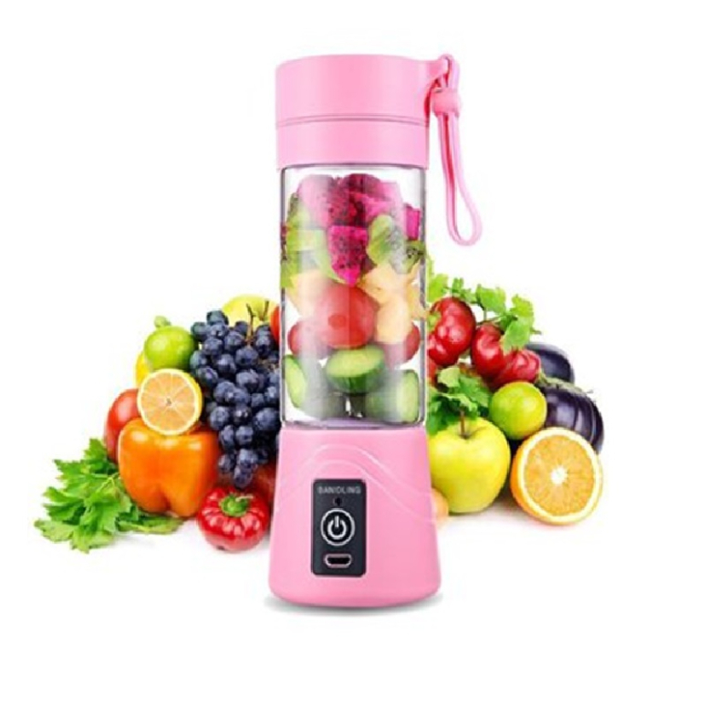 MINI LICUADORA PORTATIL ROSADO USB