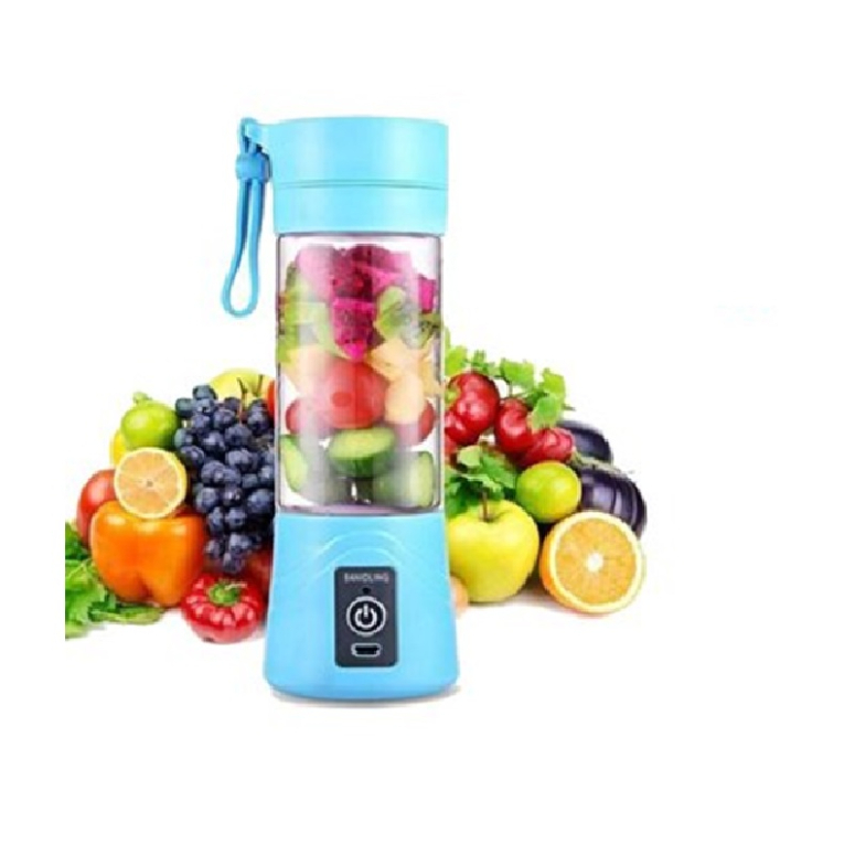 MINI LICUADORA PORTATIL CELESTE USB