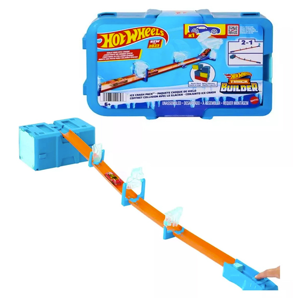 HOT WHEELS TRACK BUILDER CHOQUE DE HIELO