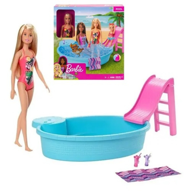 BARBIE PISCINA GLAM CON MUNECAS