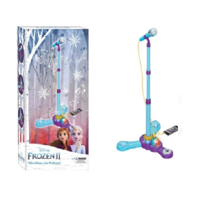 MICROFONO CON PEDESTAL FROZEN DISNEY