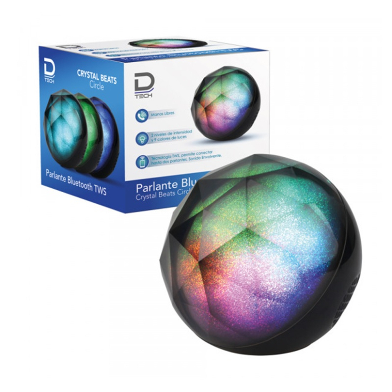 PARLANTE BLUETOOTH CRYSTAL BEATS CIRCLE