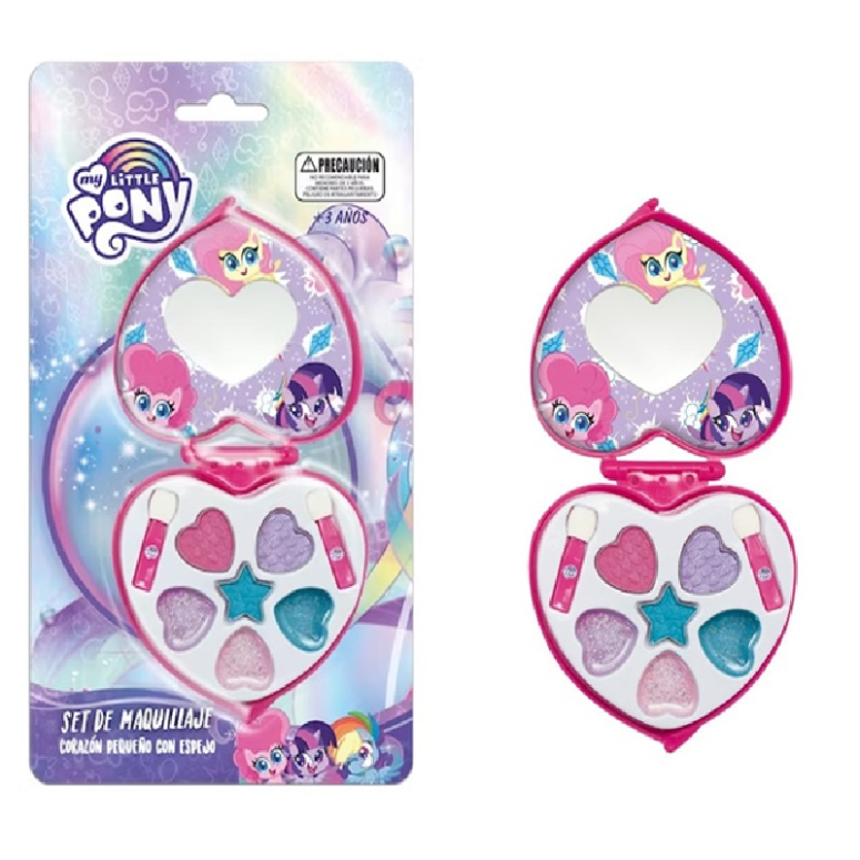 SET DE MAQUILLAJE CORAZON Y ESPEJO MY LITTLE PONY
