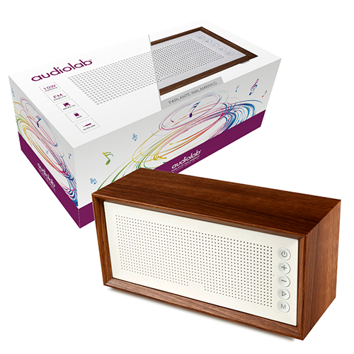 PARLANTE DE MADERA AUDIOLAB PBTB1