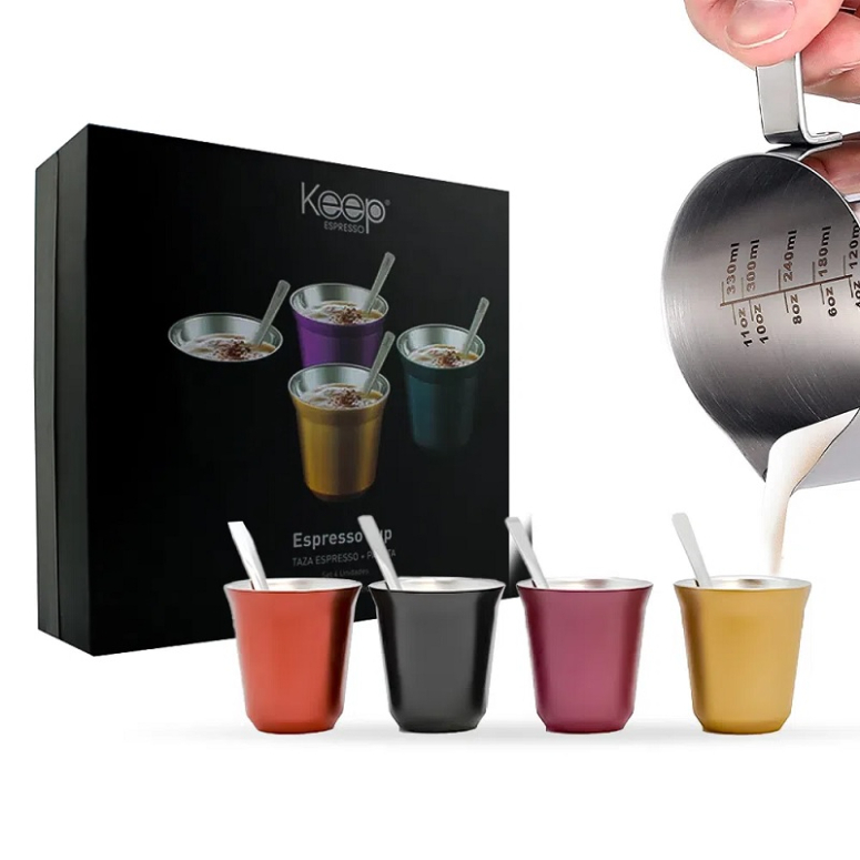 SET ESPRESSO CUP KEEP