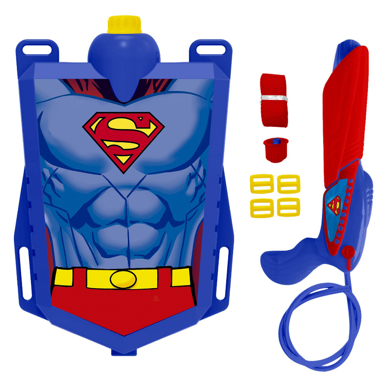MOCHILA CON LANZA AGUAS SUPERMAN